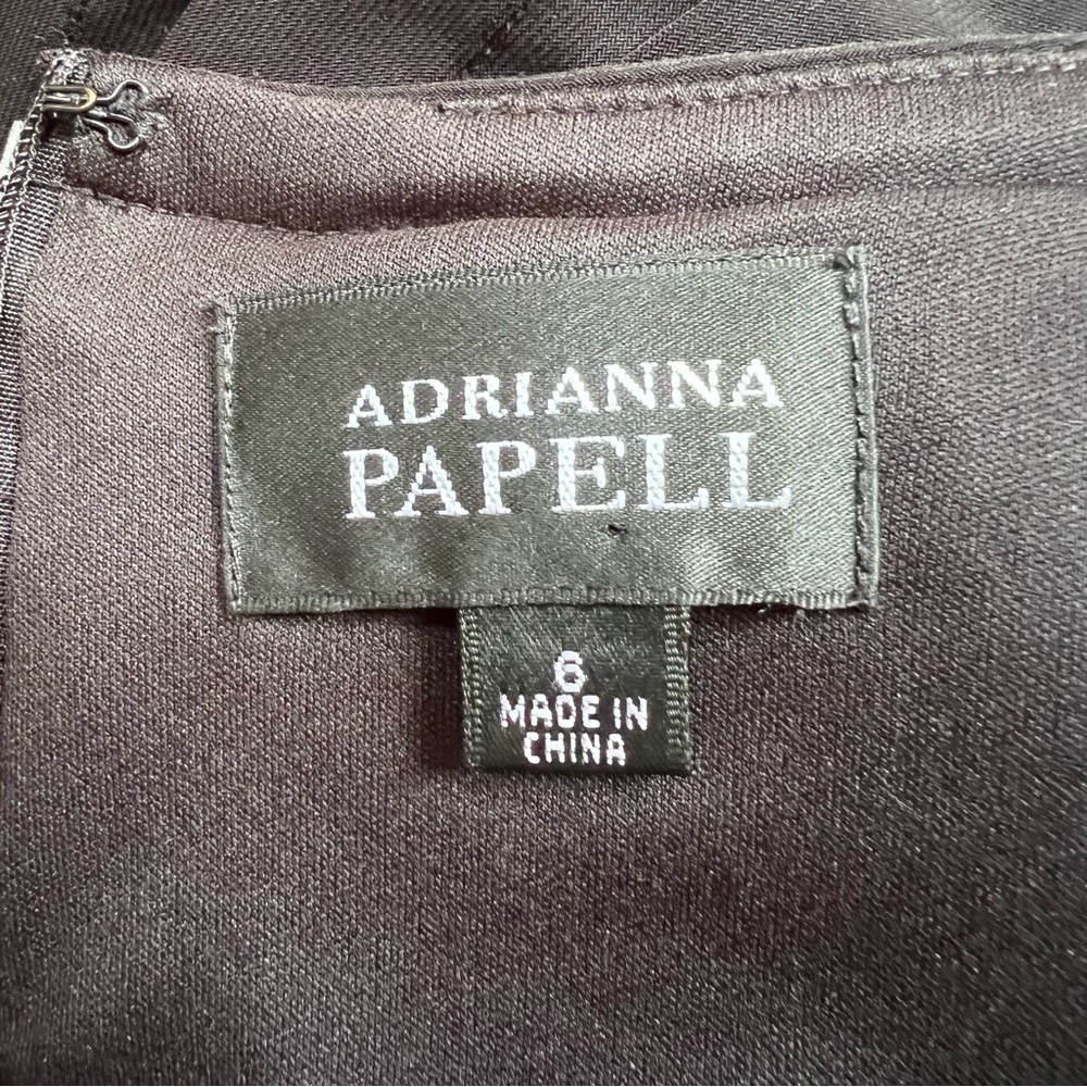 Adrianna Papell little black dress sleeveless size 6 - Picture 10 of 11